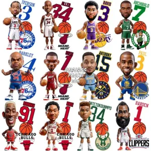 25 Figurine Style Basketball Players Designs Bundle PNG   PSD V3