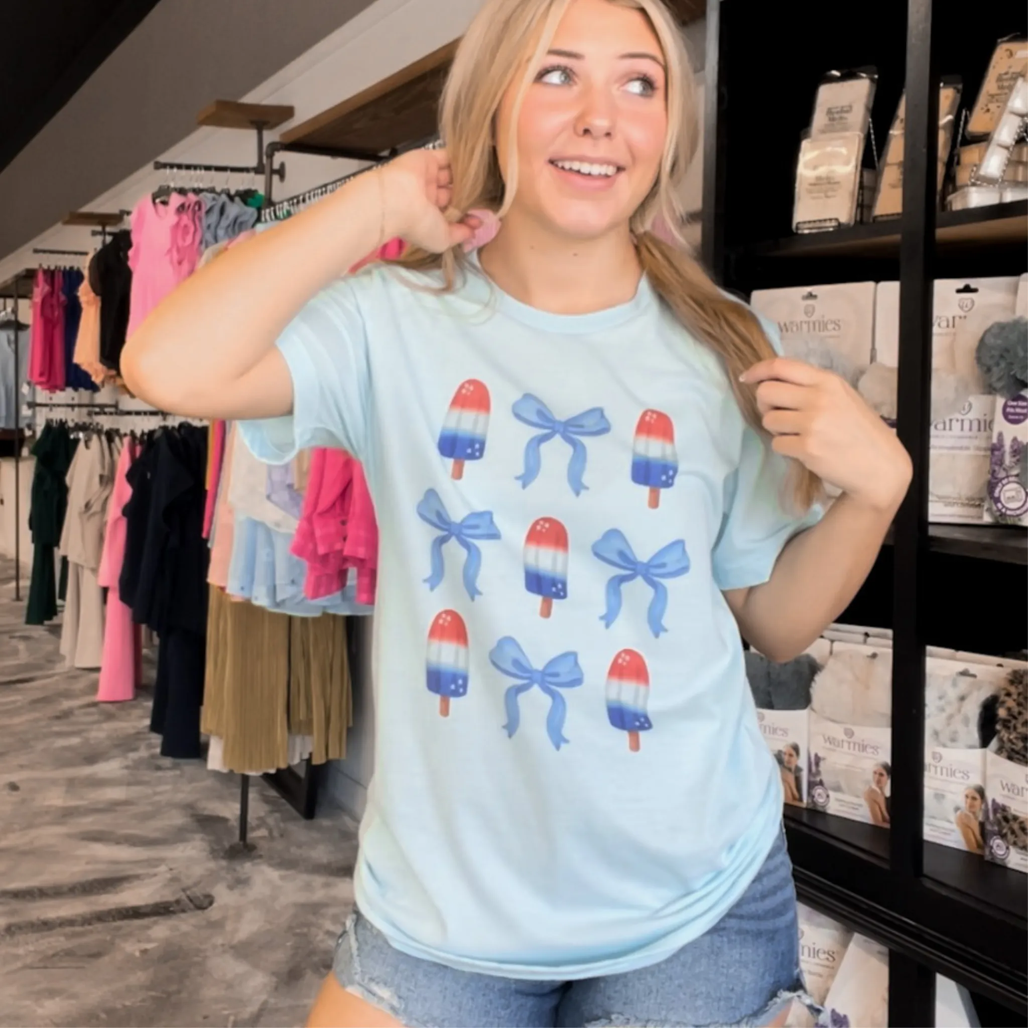 4th of July T Shirts | Bow and Popsicle