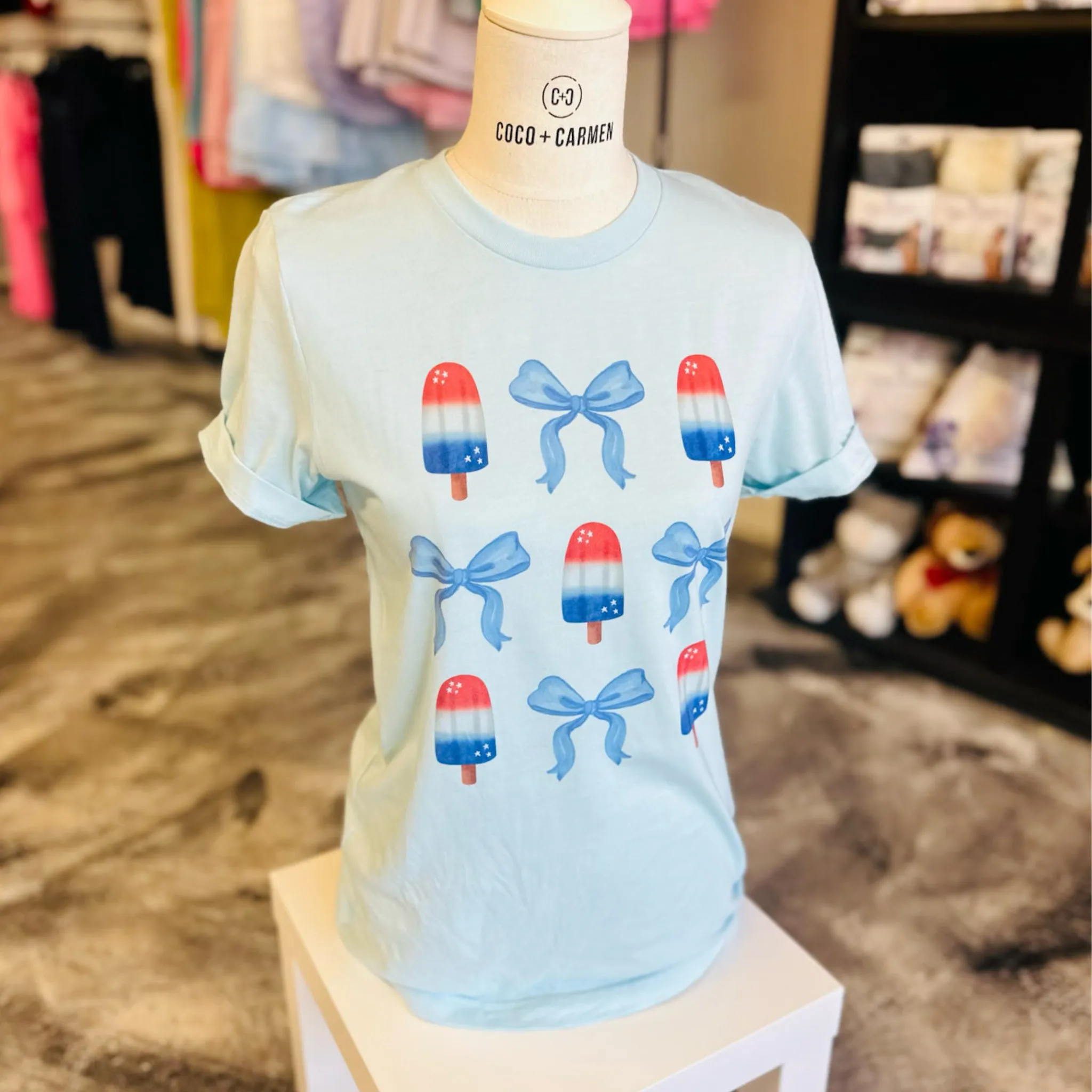 4th of July T Shirts | Bow and Popsicle