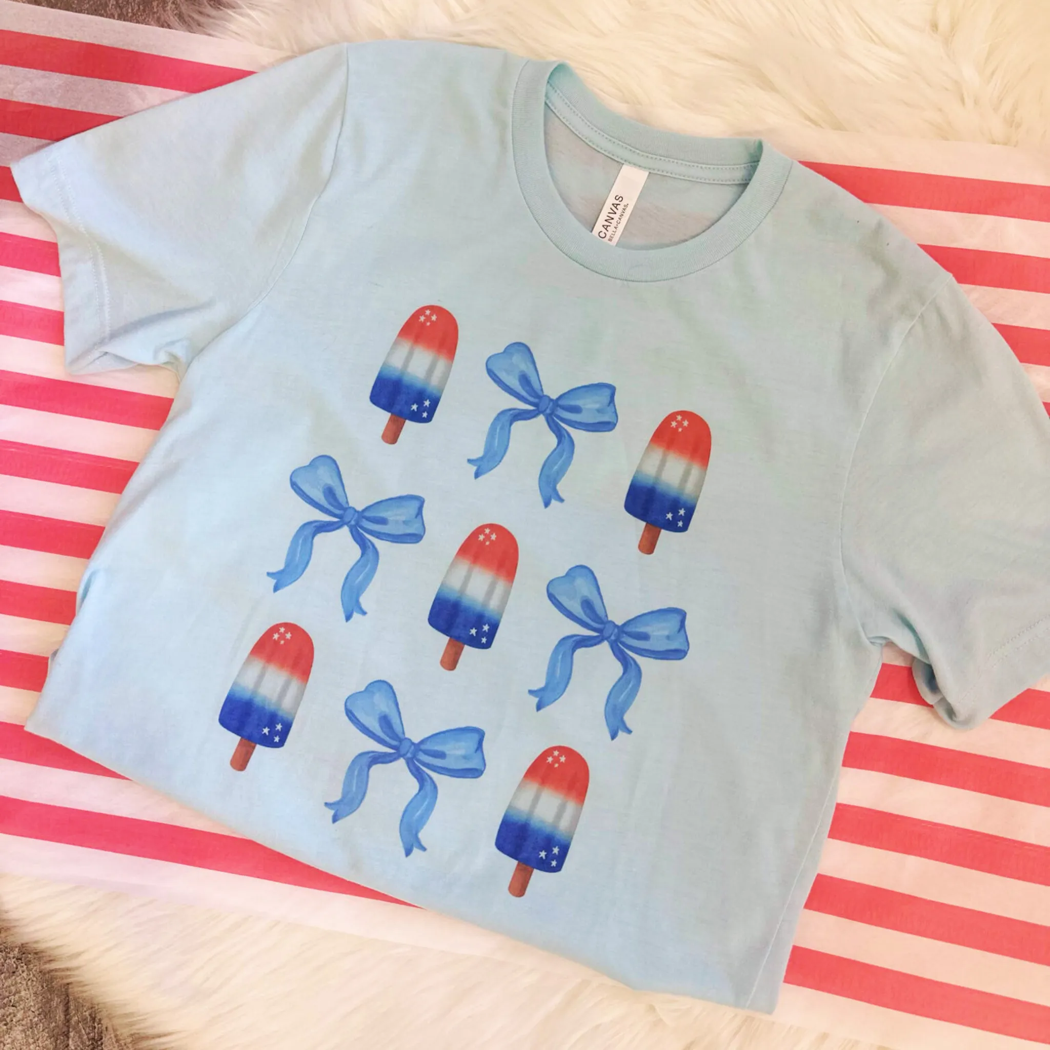 4th of July T Shirts | Bow and Popsicle