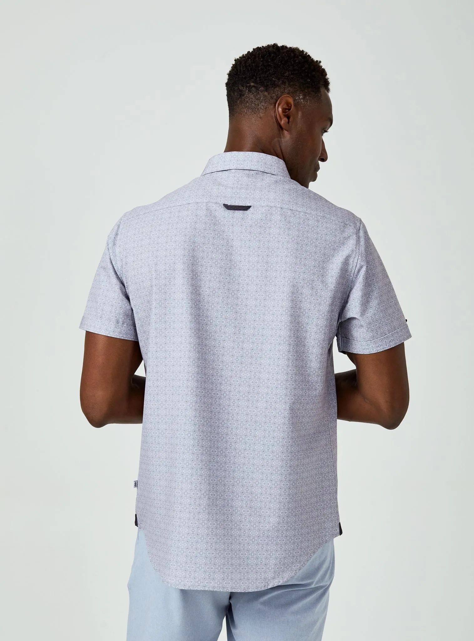 7 Diamonds Casablanca Short Sleeve Shirt In Grey