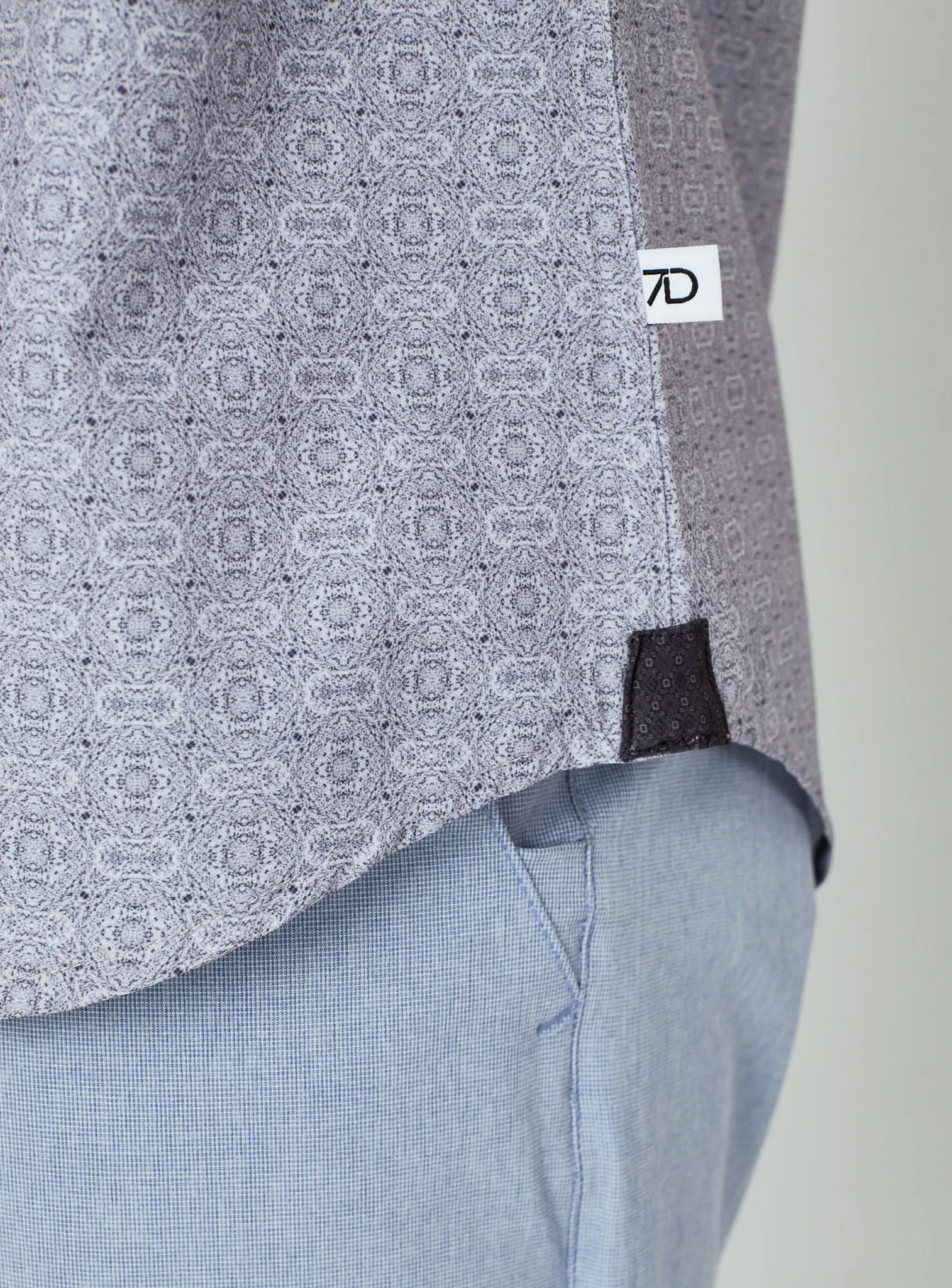 7 Diamonds Casablanca Short Sleeve Shirt In Grey