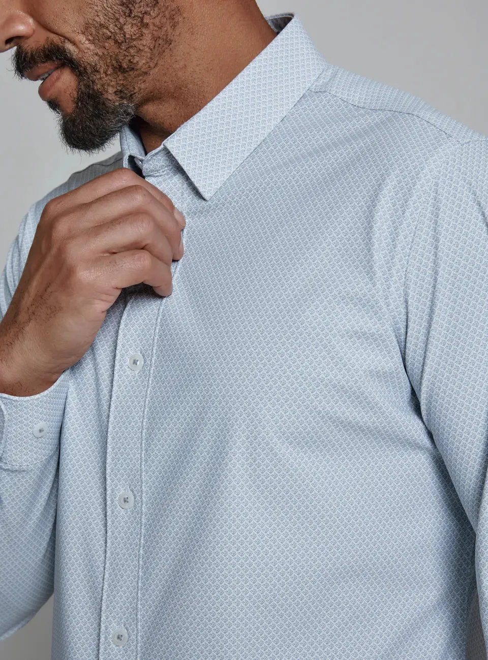 Adler Long Sleeve Shirt | Light Grey