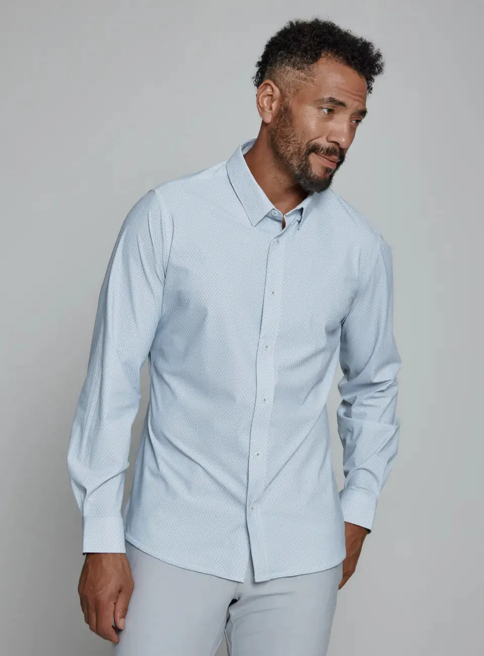 Adler Long Sleeve Shirt | Light Grey