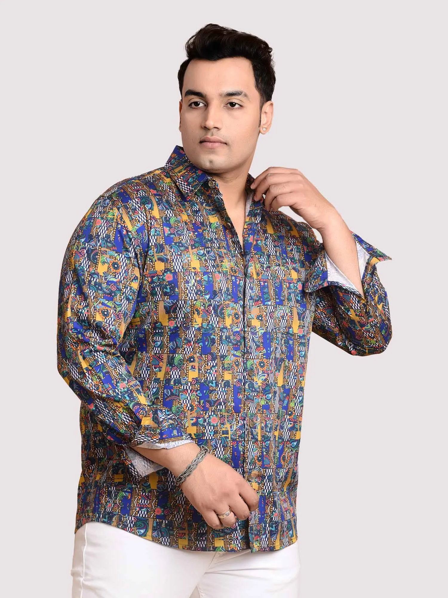 Alluring Digital Printed Shirt Men's Plus Size