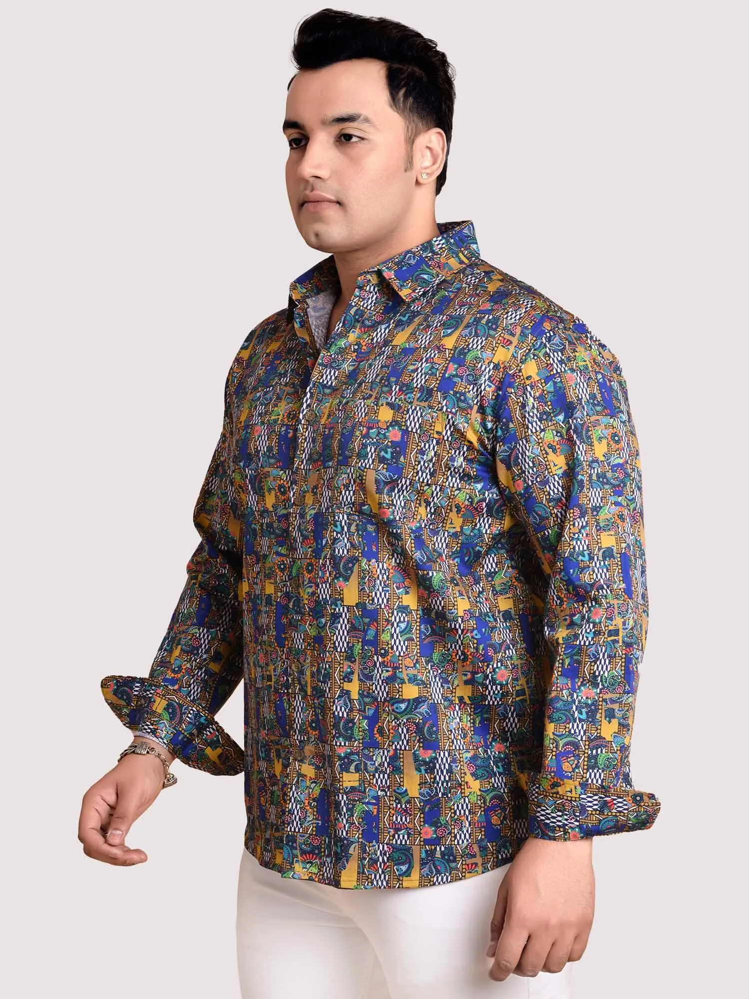 Alluring Digital Printed Shirt Men's Plus Size