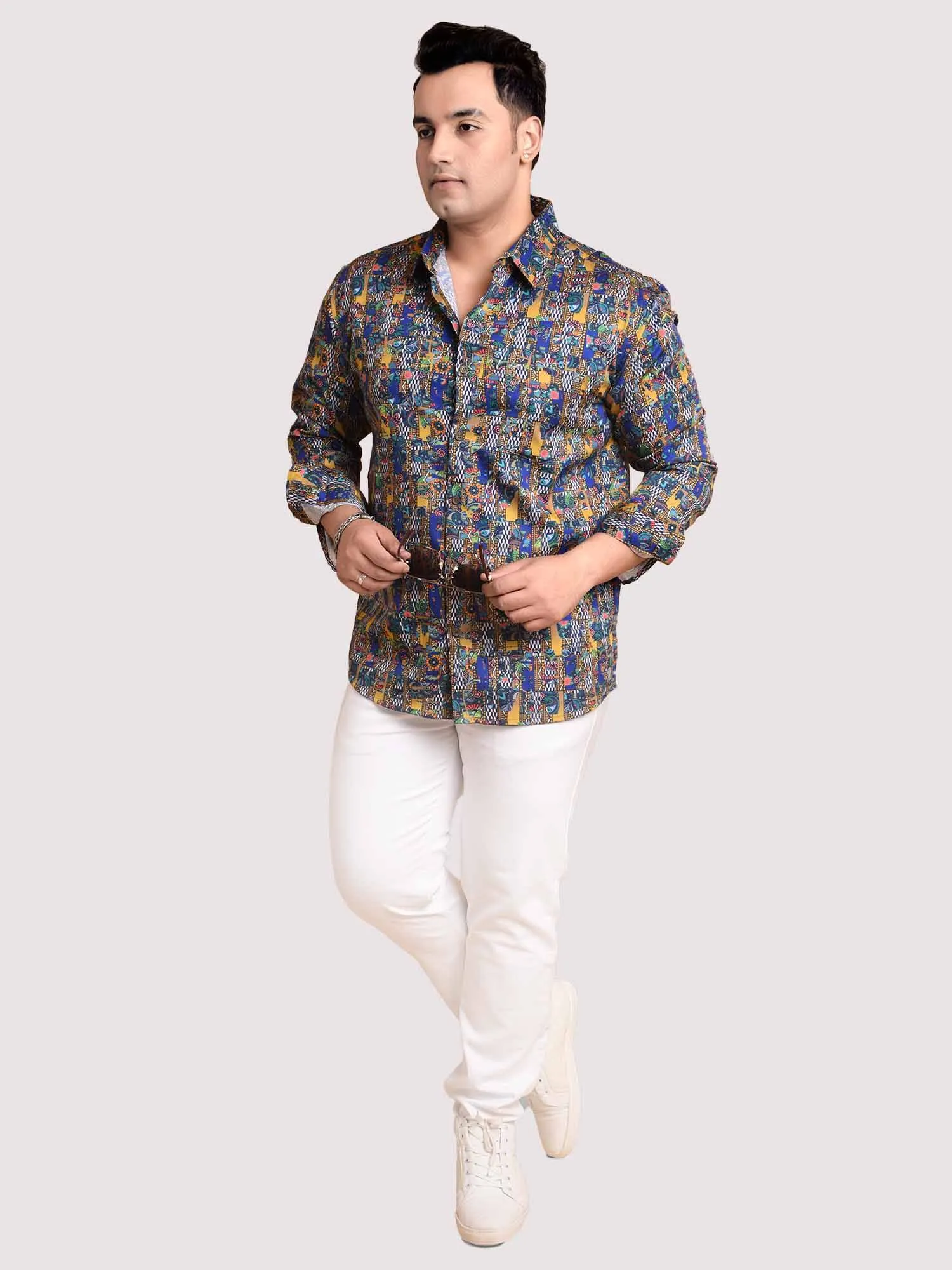 Alluring Digital Printed Shirt Men's Plus Size