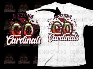 Arizona Go Cardinals NFL Team Graphic Png Digital Download