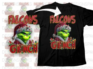 Atlanta Falcons Grinch Christmas Graphic Png Digital Download