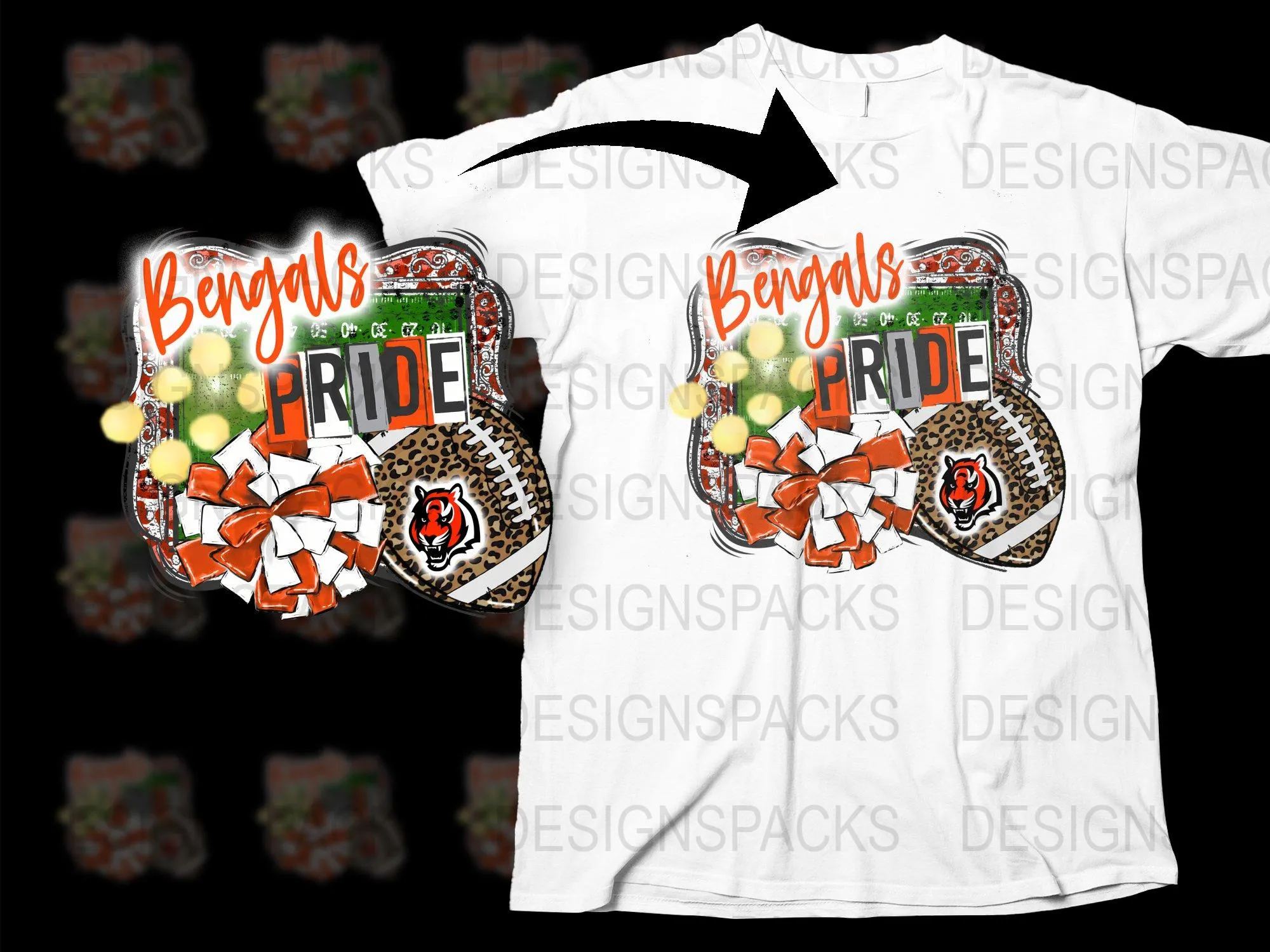 Bengals Pride Graphic Football Fan Png Digital Download