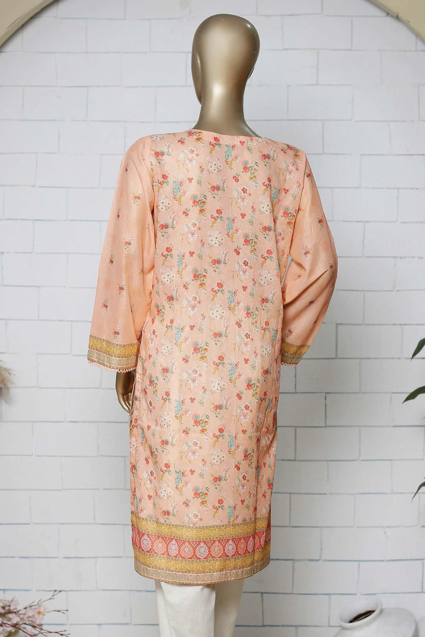 Bin Saeed Stitched Eid Embroidered Shirts Collection'2023-SMLSF-01-Pink