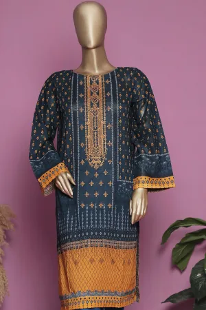 Bin Saeed Stitched Eid Embroidered Shirts Collection'2023-SMLSF-30-Blue