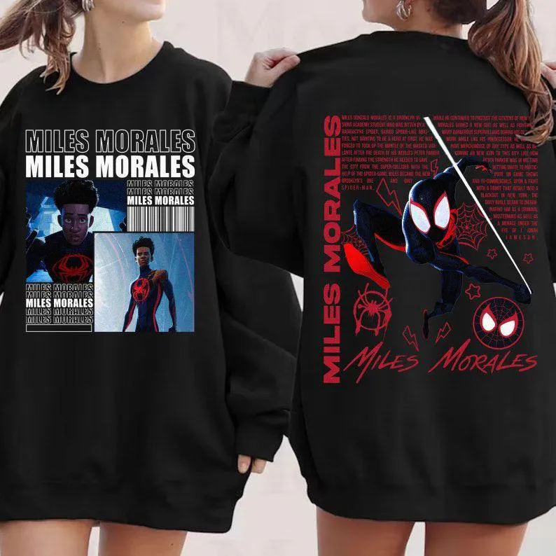 Black Spider Man Miles Morales Miles Morales PNG Design