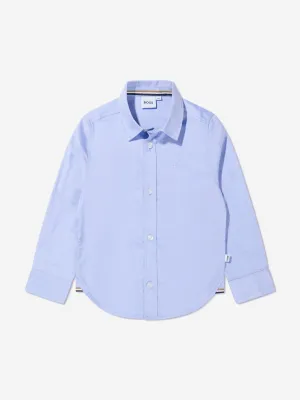 BOSS Boys Long Sleeve Oxford Shirt