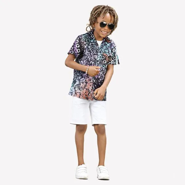 BOYS ADIRE SHORT SLEEVE SHIRT