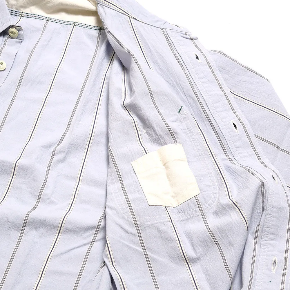 BURGUS PLUS - Stripe Chambray Work Shirt - Wide Silhouette - HBP-300CHWD-ST3-ST4