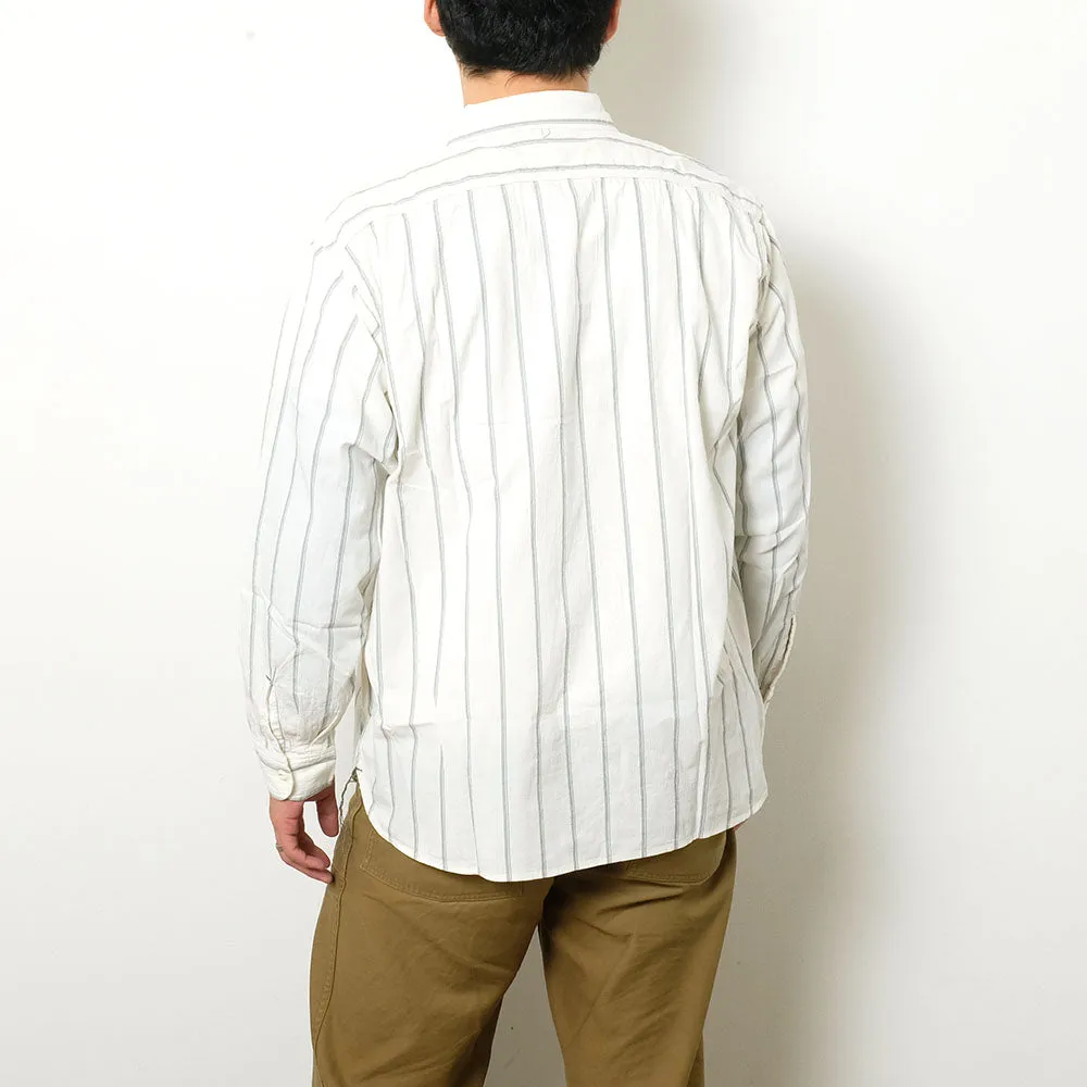 BURGUS PLUS - Stripe Chambray Work Shirt - Wide Silhouette - HBP-300CHWD-ST3-ST4