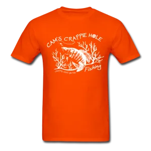 Cam's"Orange" Short Sleeve Crappie Hole T-Shirt