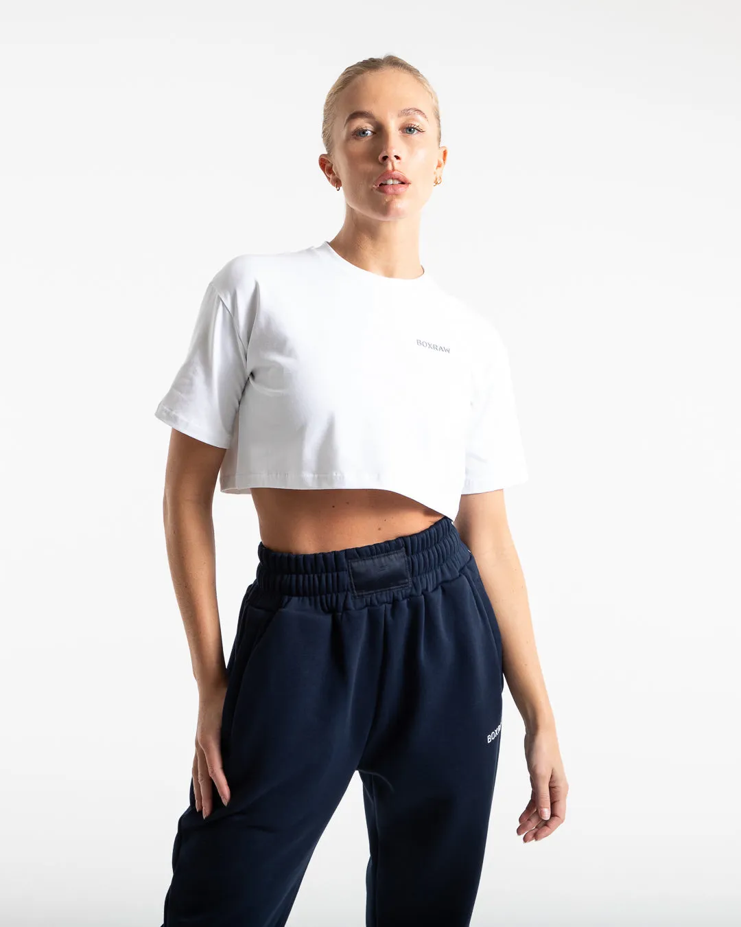 Cropped BOXRAW T-Shirt - White