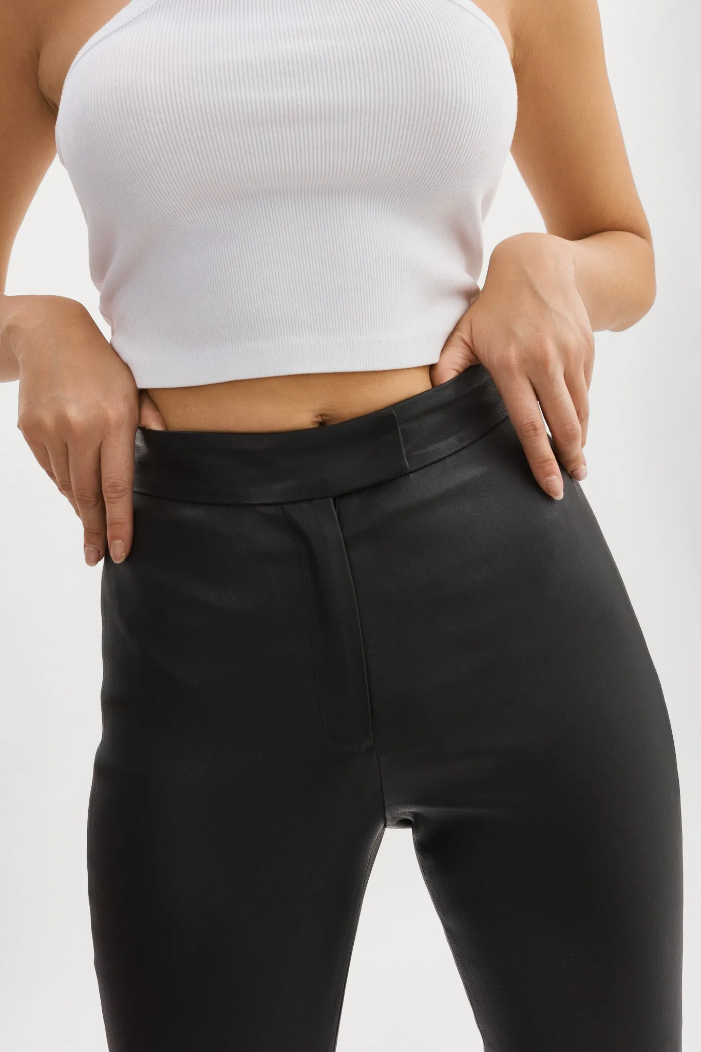 DAWN | Stretch Leather Pants