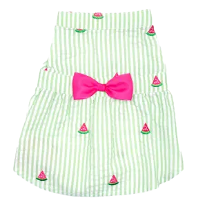 Dress | Green Stripe Watermelon