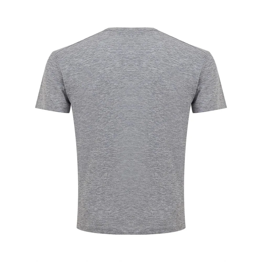 Dsquared² Sleek Gray Cotton Tee for Stylish Men