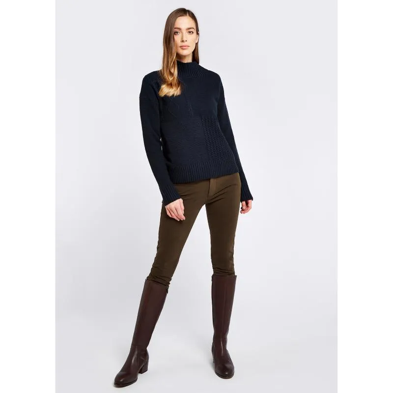 Dubarry Sullivan Ladies Funnel Neck Jumper - Navy