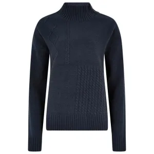 Dubarry Sullivan Ladies Funnel Neck Jumper - Navy