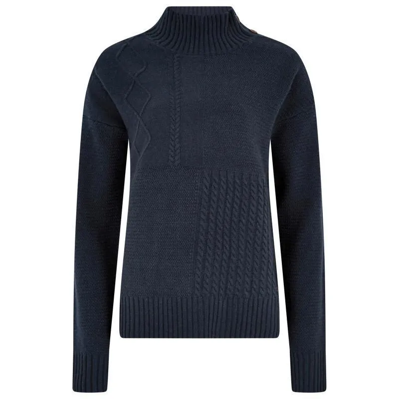 Dubarry Sullivan Ladies Funnel Neck Jumper - Navy