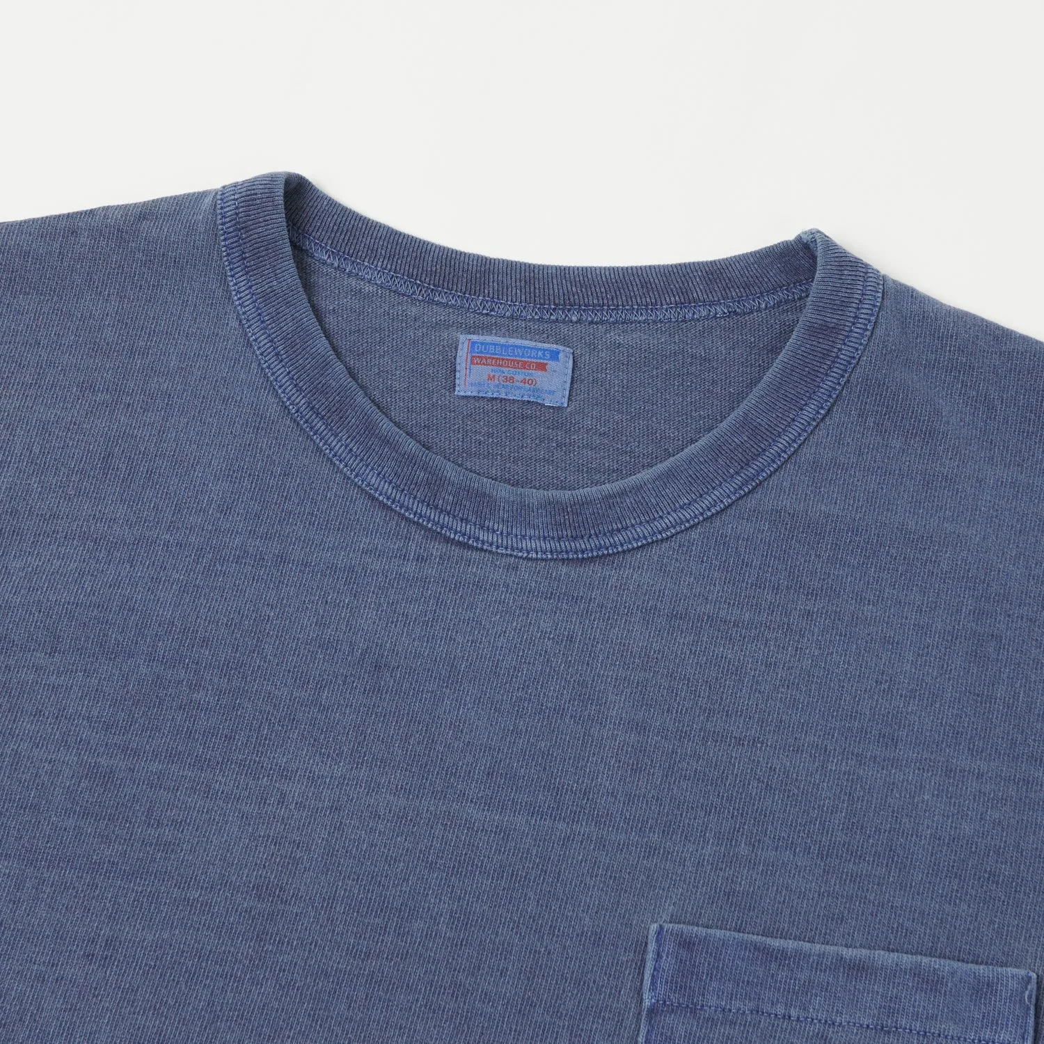 Dubbleworks Heavy Fabric Pigment Pocket Tee - Indigo Blue