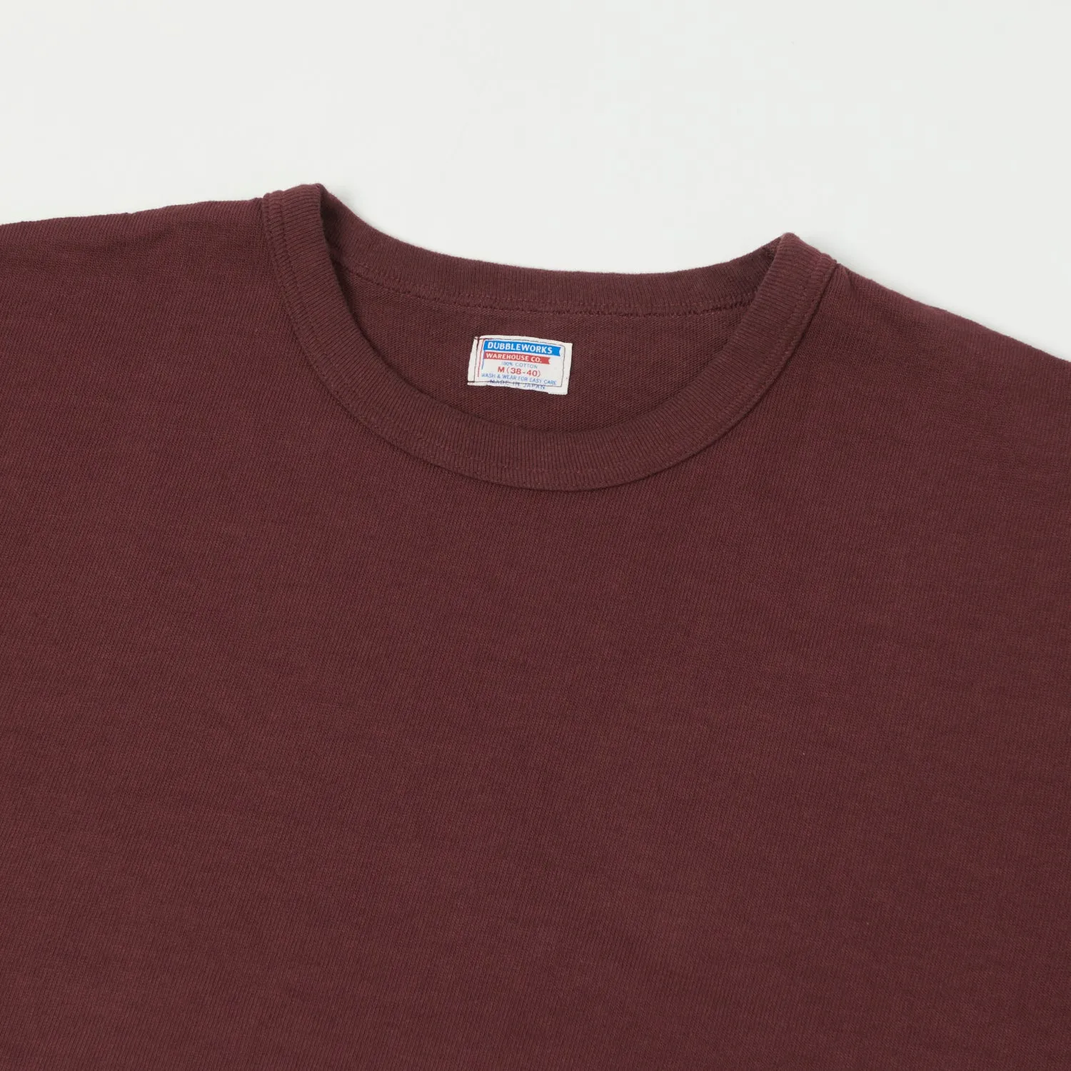 Dubbleworks Heavy Fabric SS Tee - Bordeaux