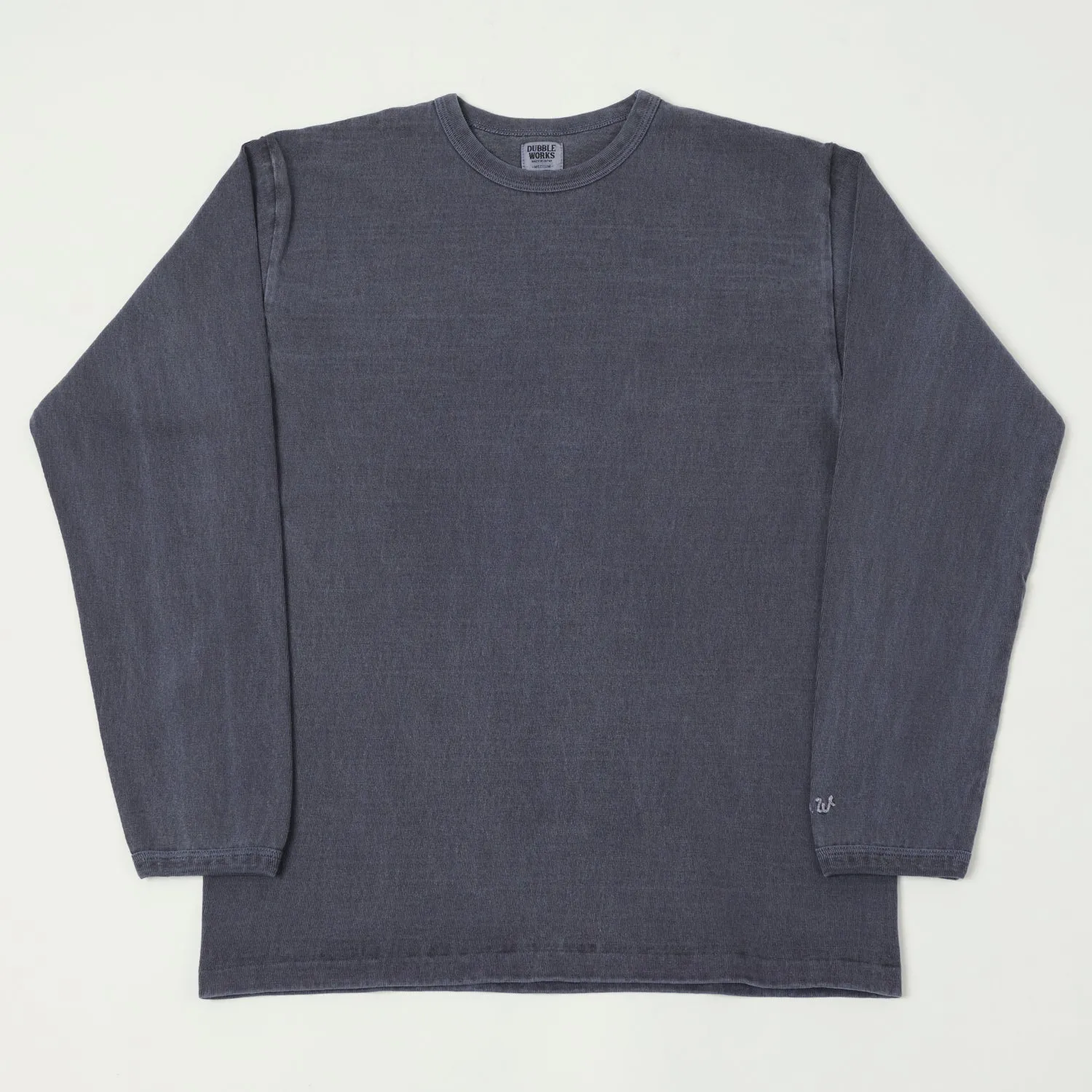 Dubbleworks Heavy Weight L/S Pigment Dye Tee - Pd. Navy