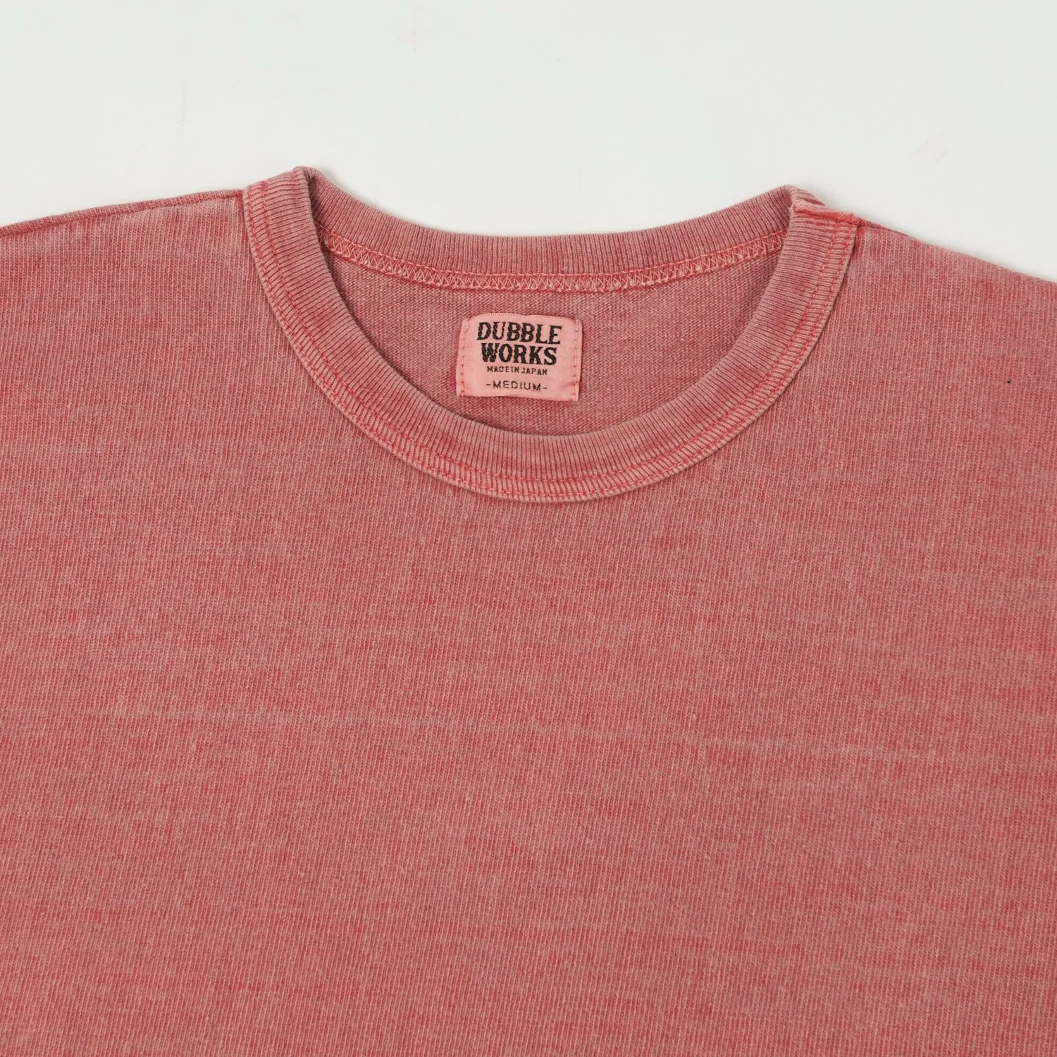 Dubbleworks Heavy Weight L/S Pigment Dye Tee - Pd. Red