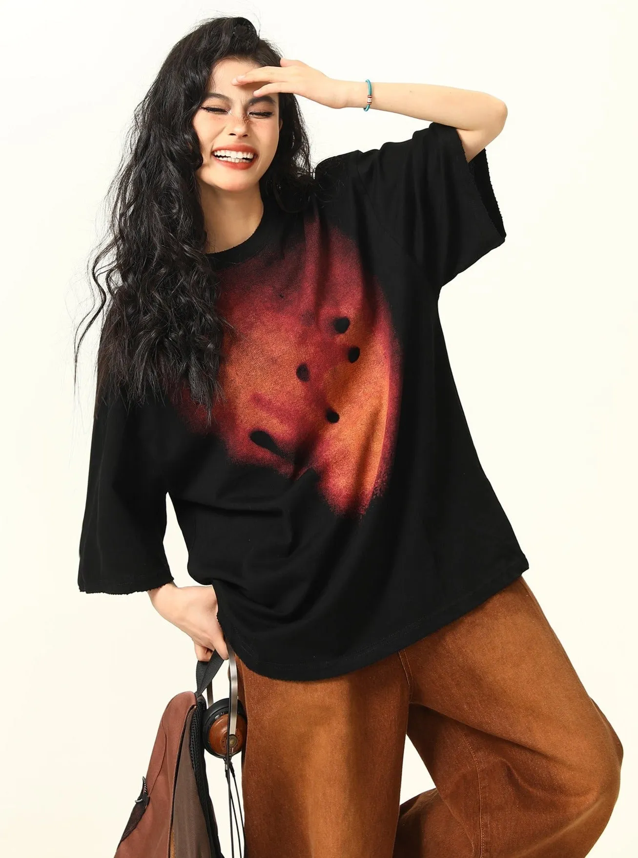 Edgy Artistic Oversized T-Shirt