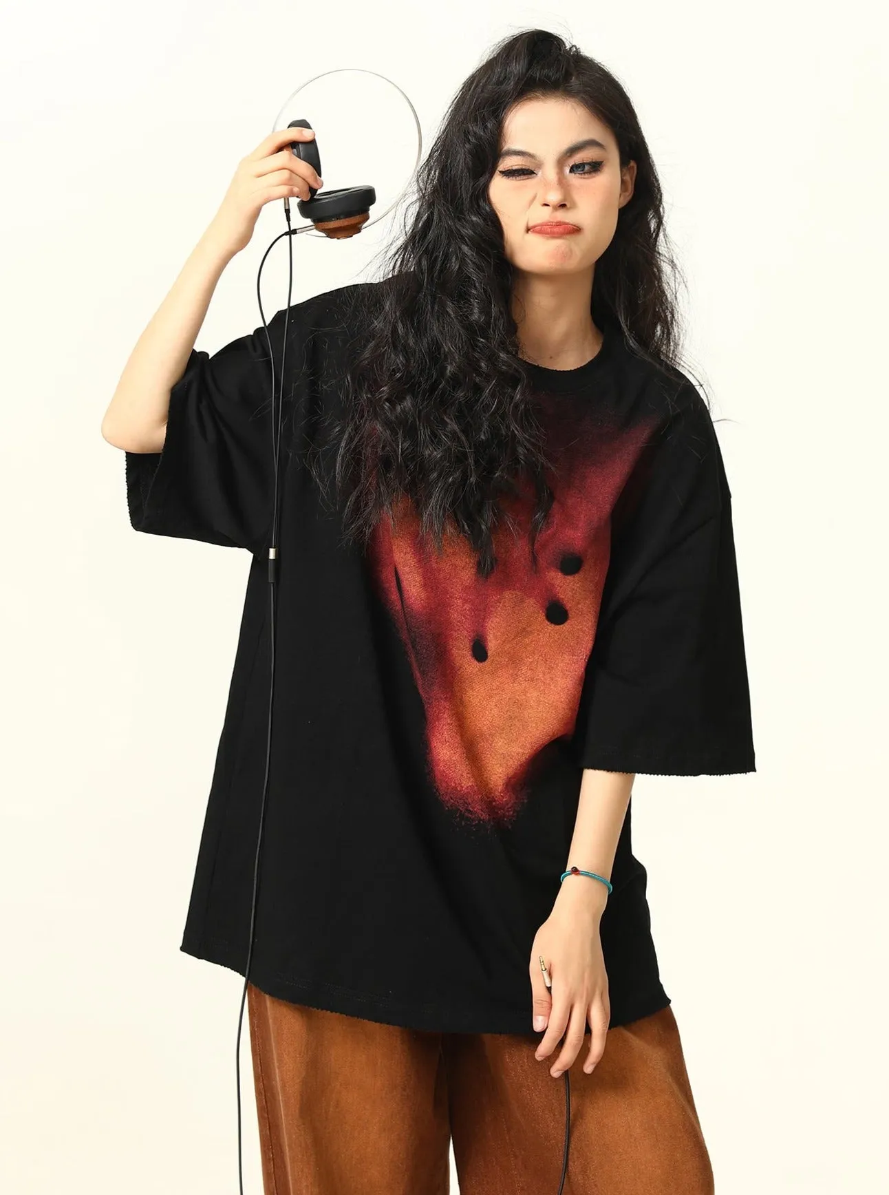 Edgy Artistic Oversized T-Shirt