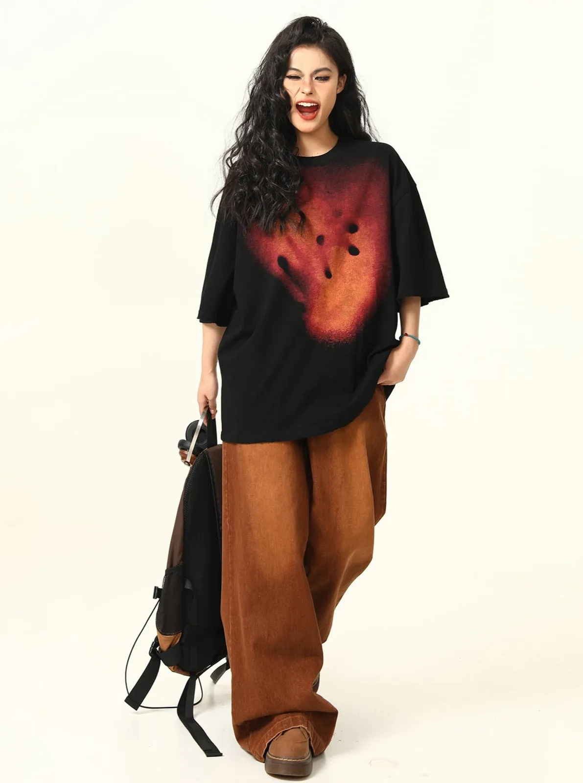 Edgy Artistic Oversized T-Shirt