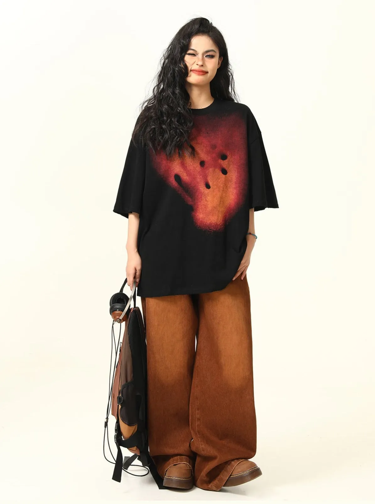 Edgy Artistic Oversized T-Shirt