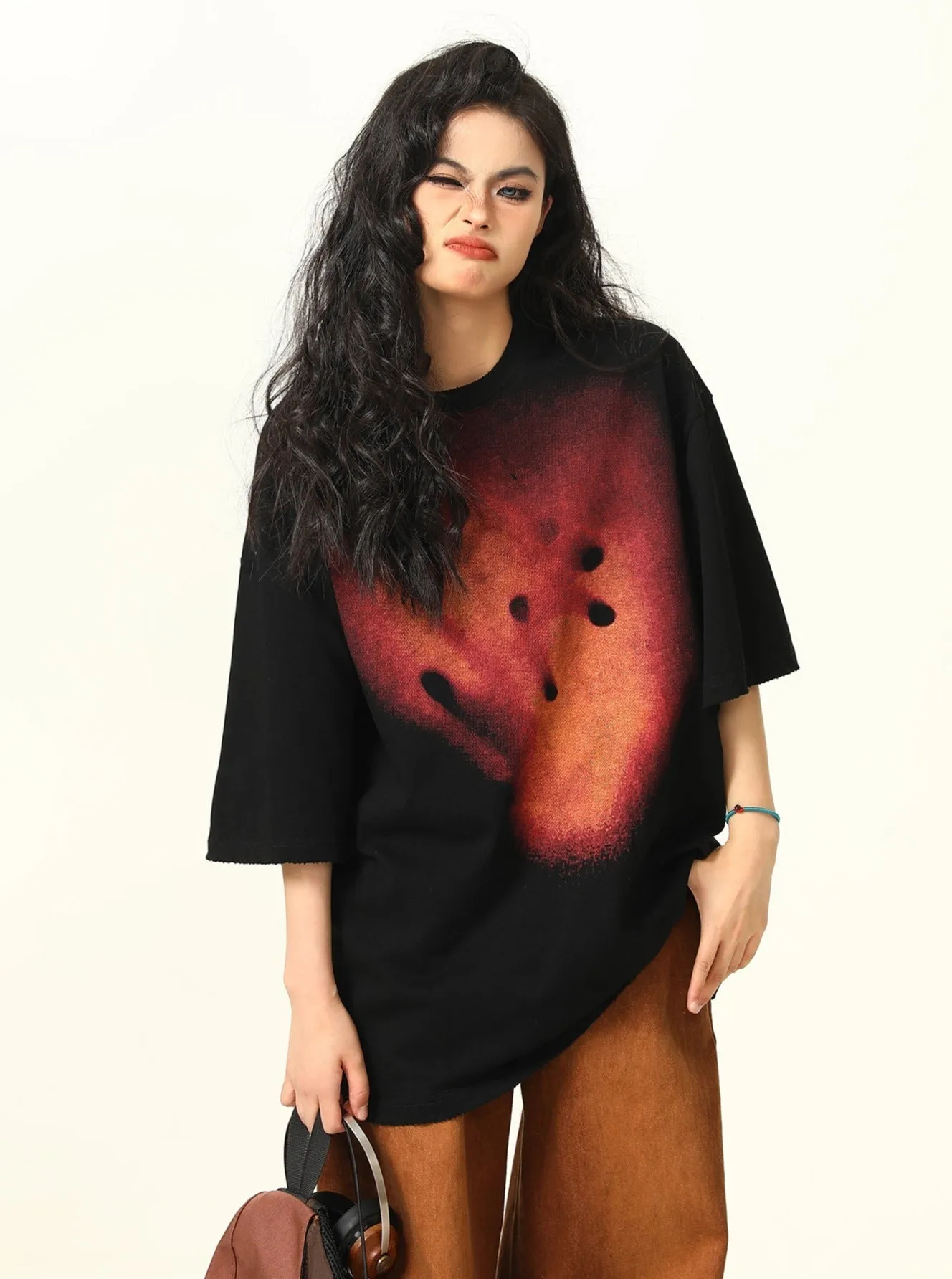 Edgy Artistic Oversized T-Shirt