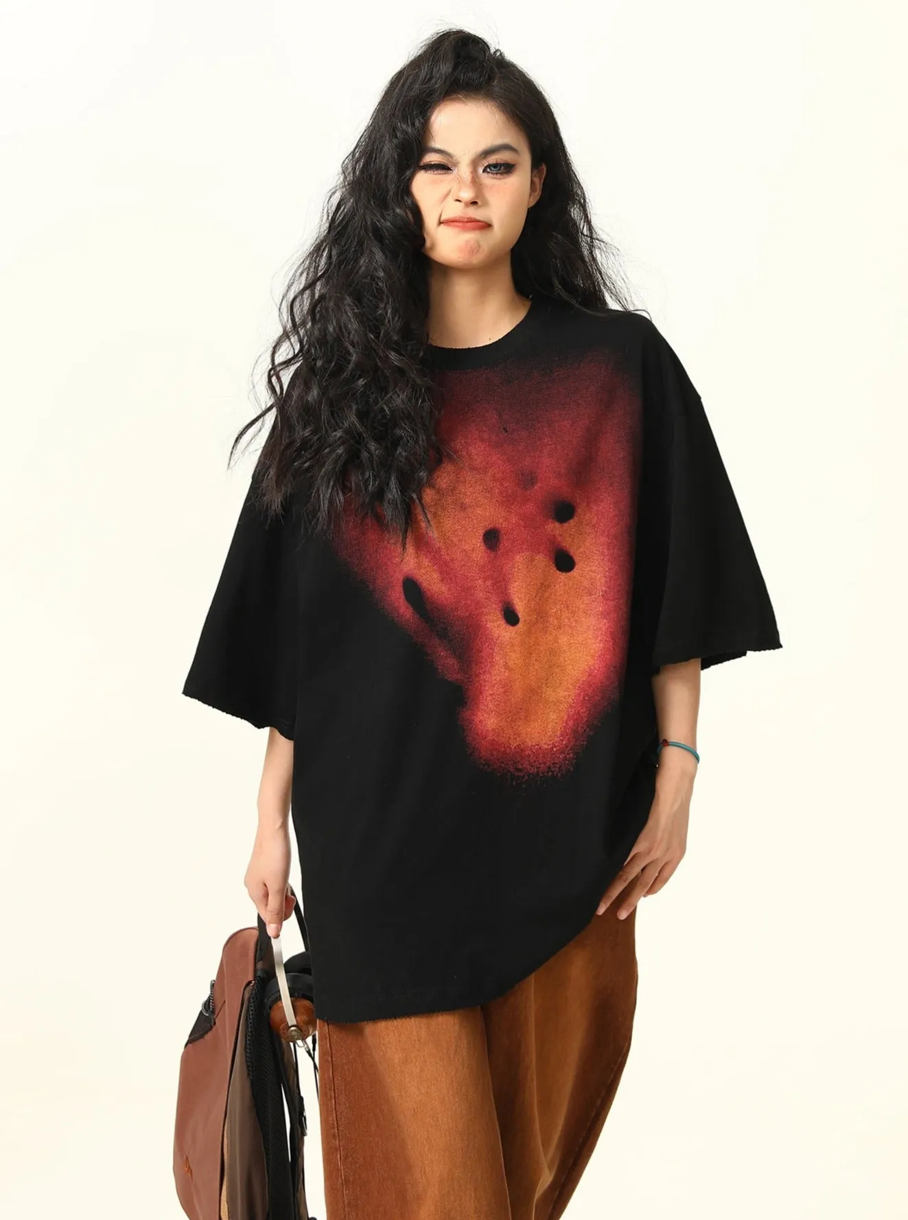 Edgy Artistic Oversized T-Shirt