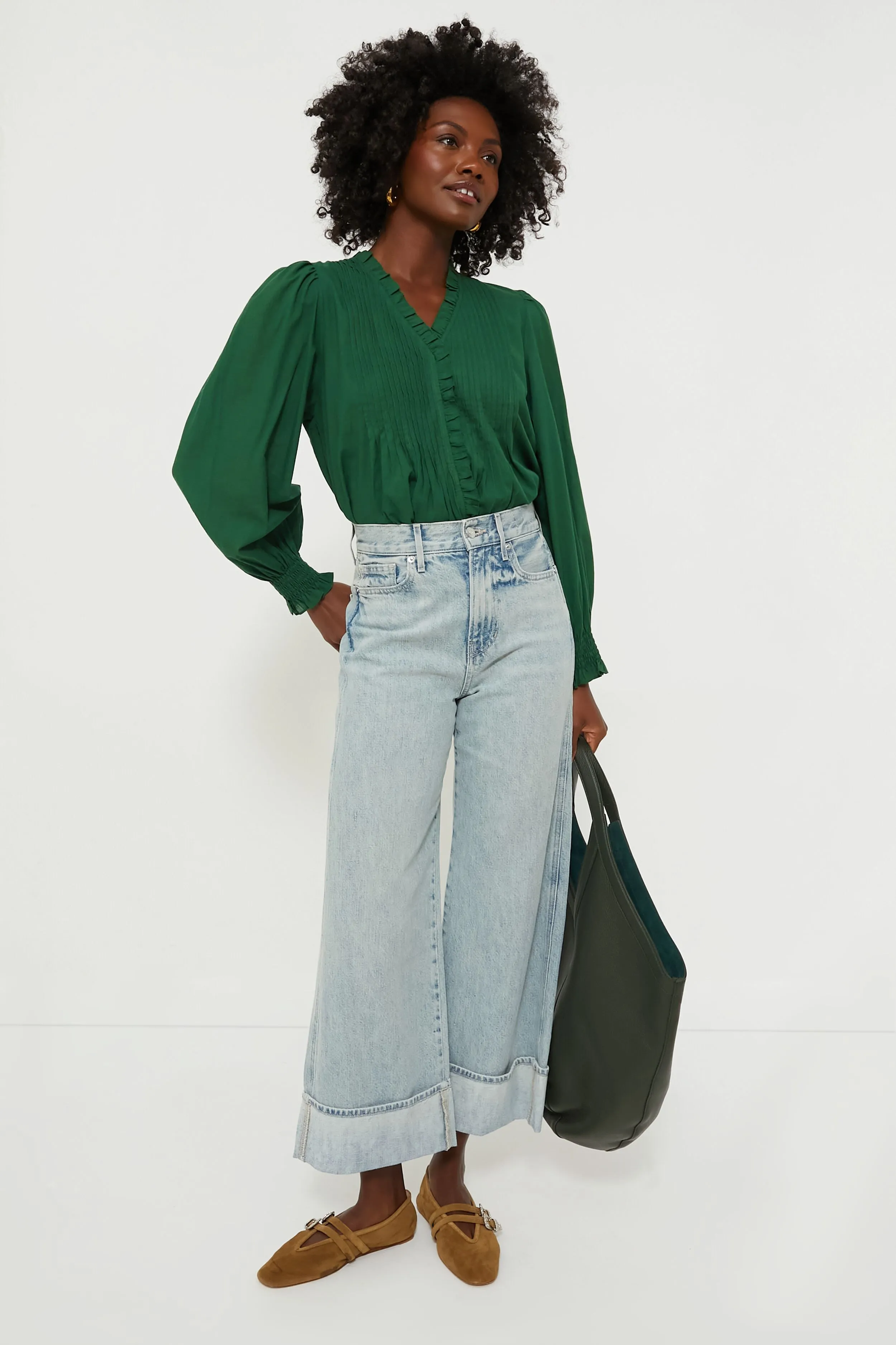 Emerald Renata Solid Longsleeve Top