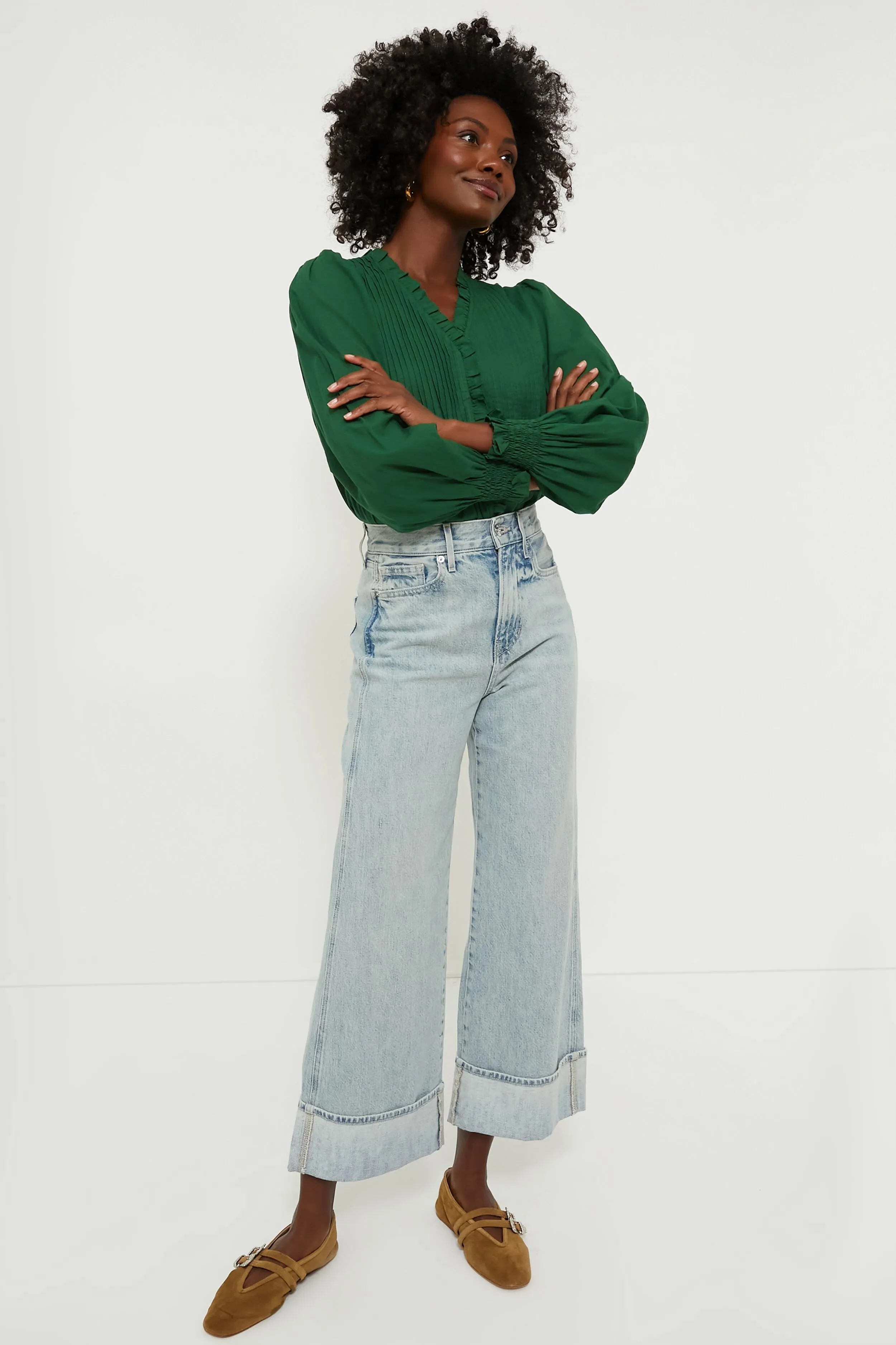 Emerald Renata Solid Longsleeve Top