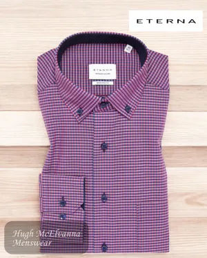 ETERNA MODERN Fit Vichy Check Shirt - 8913 58 X146