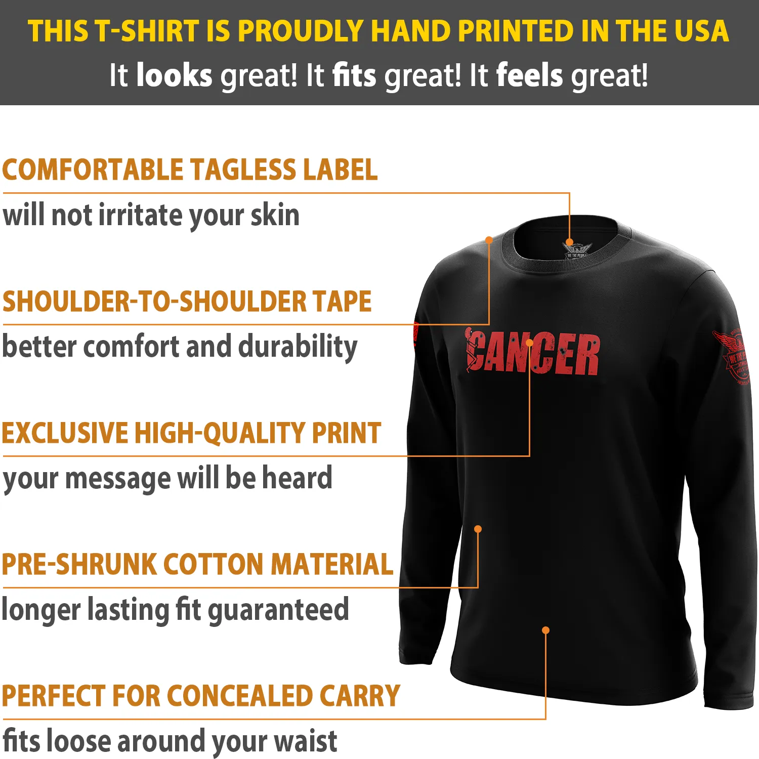 F Cancer Long Sleeve Shirt