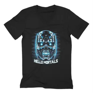 Hello Mortals V-Neck Tee