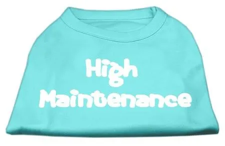 High Maintenance Screen Print Shirts  Aqua XL (16)