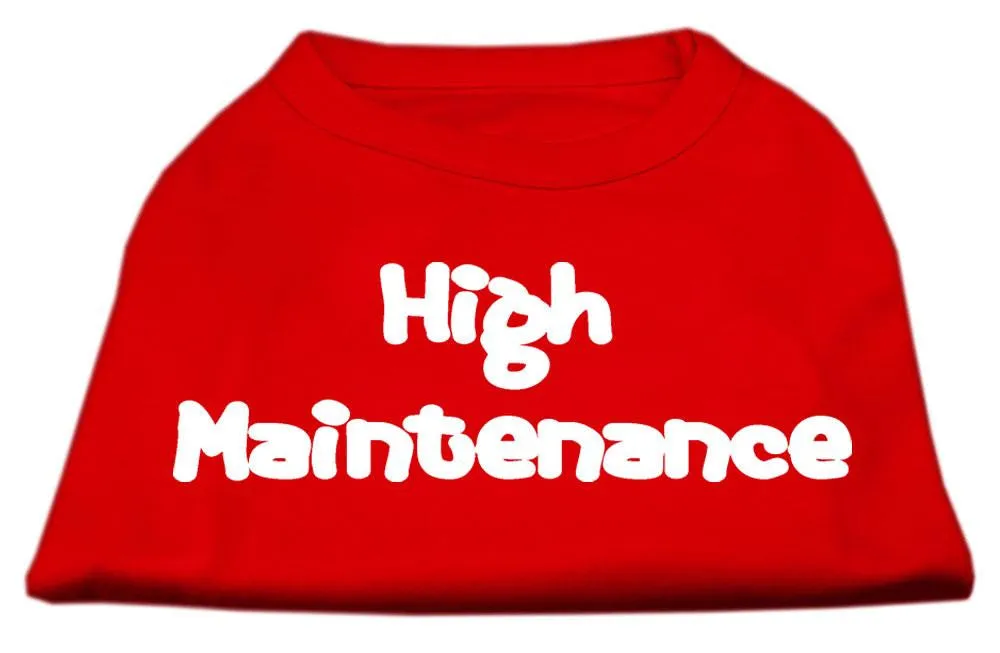 High Maintenance Screen Print Shirts  Red XL (16)