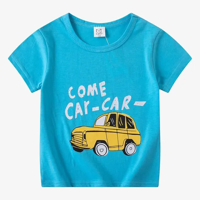 Kids Boys Girls T-Shirts Clothes Cotton Toddler Tops