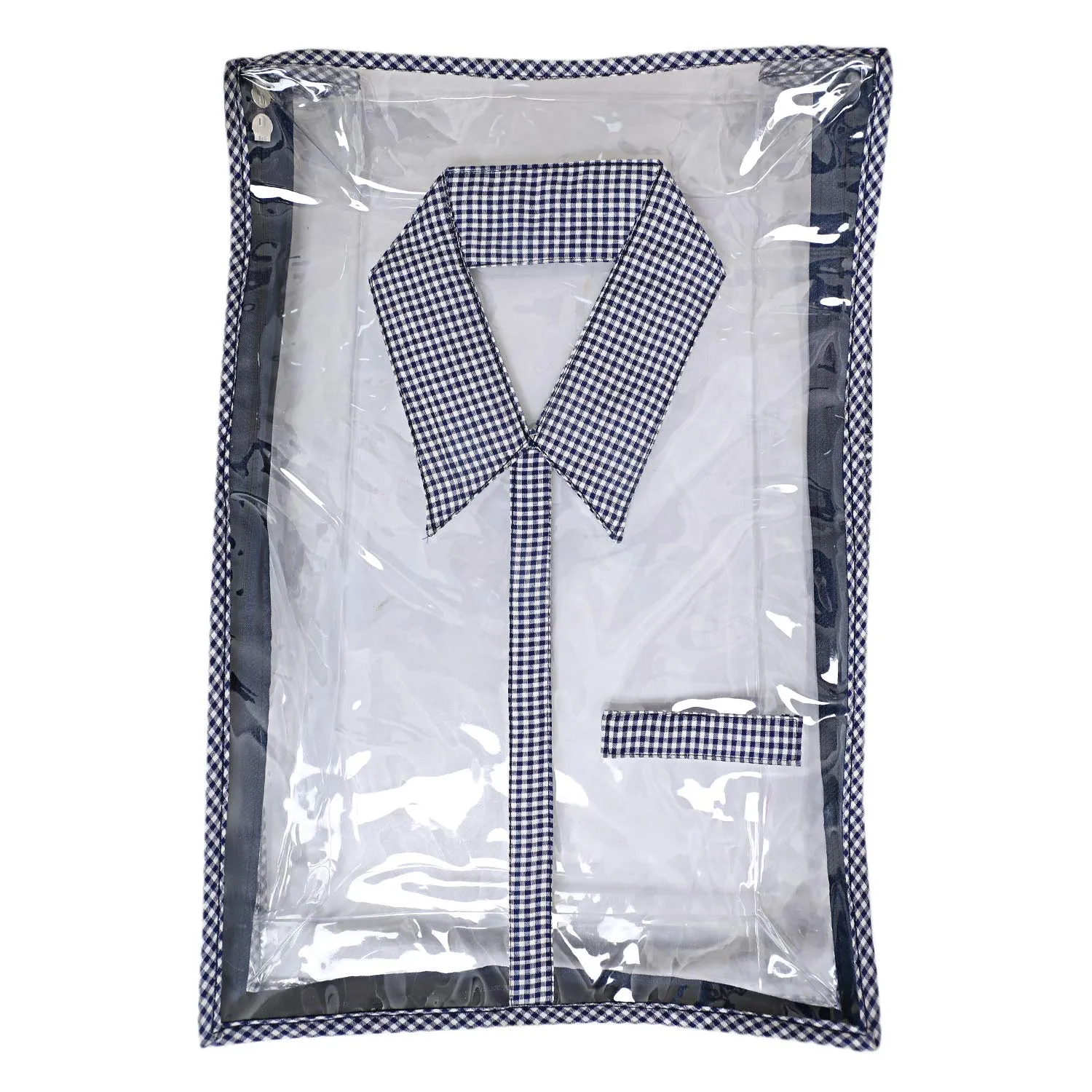 Kuber Industries 2 Piece PVC Shirt Cover, Blue