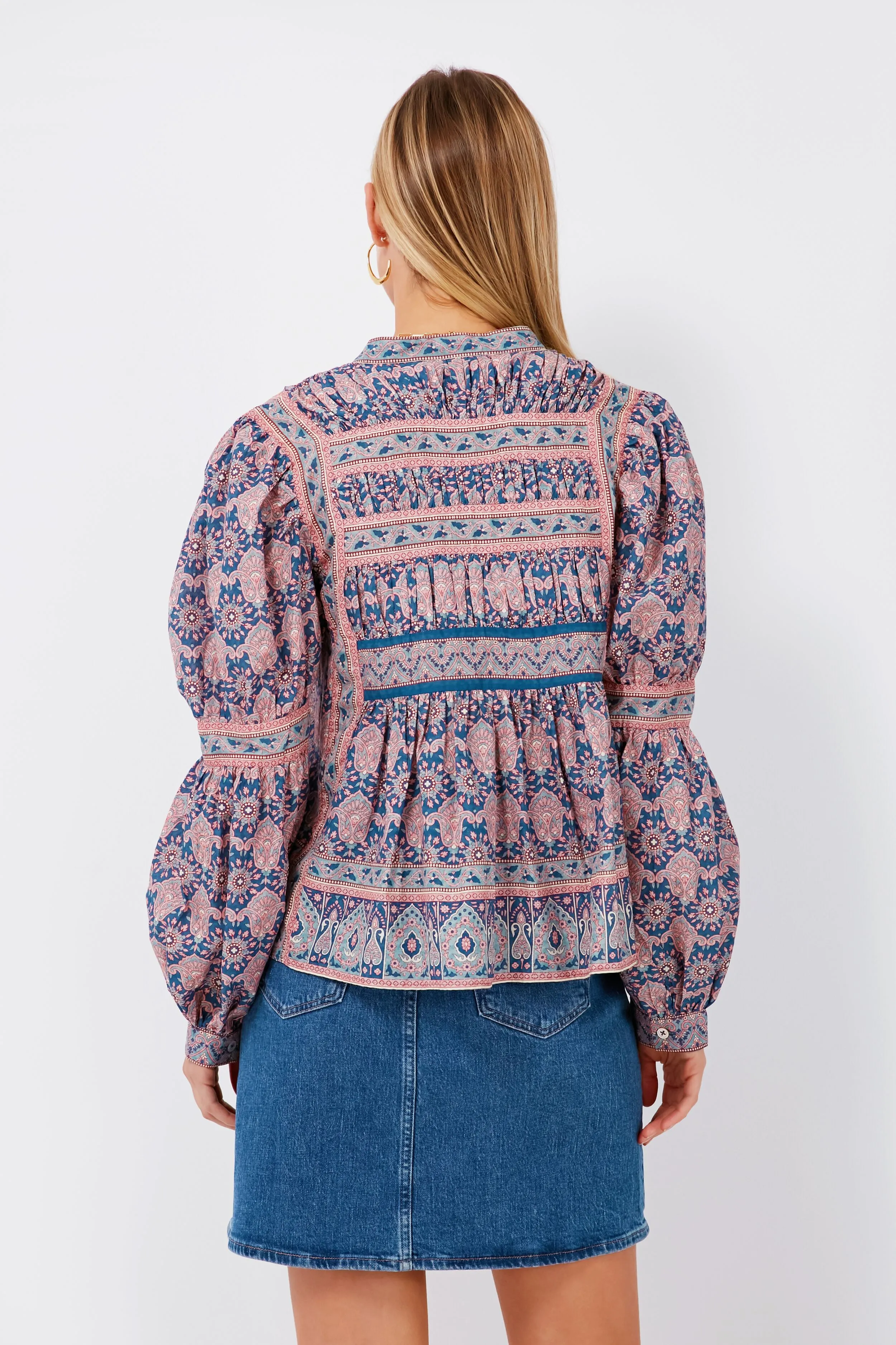 Lilac Parker Print Long Sleeve Top