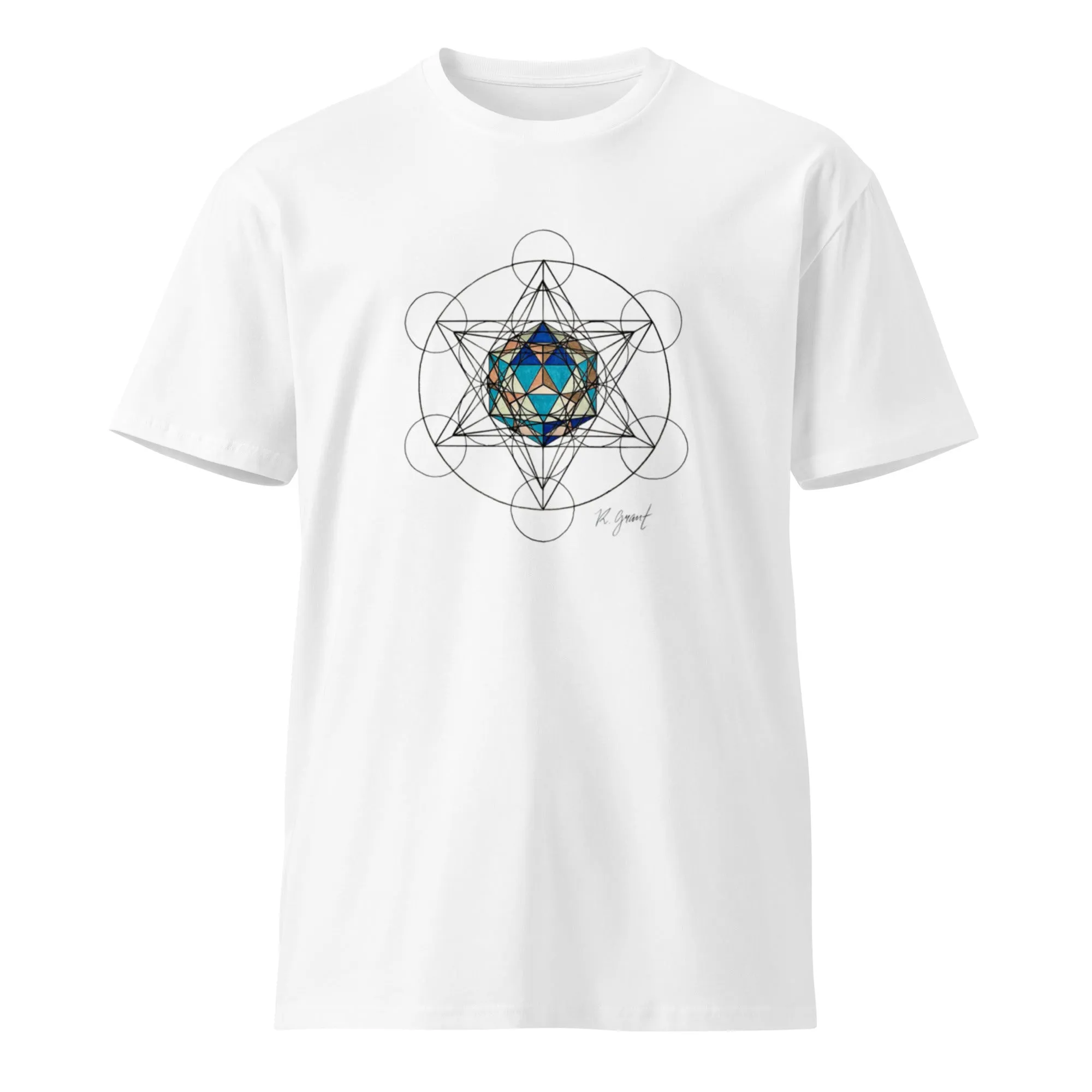 Metatrons Cube Time Tesseract - T shirts (Mens)